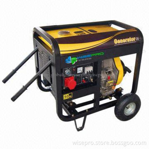 Portable diesel generator, 6000W, 6kW, 6kVA, low noise, CE/GS/EPA certificates
